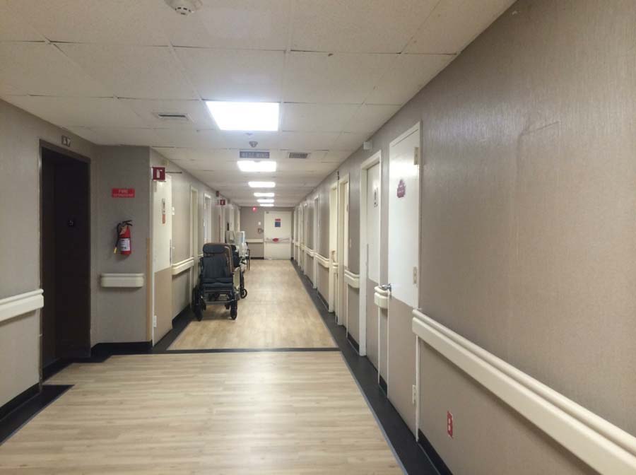 LVT Tile with Boarder Hallway Nursing Home Perth Amboy NJ