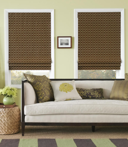 Tailored Roman Shades With Ribbs